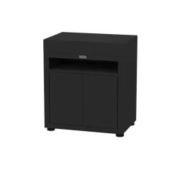 LE MARQUIER Meuble Tablette pour Cuisine d'Extérieur 80 x 55 cm en Acier Noir - Noir