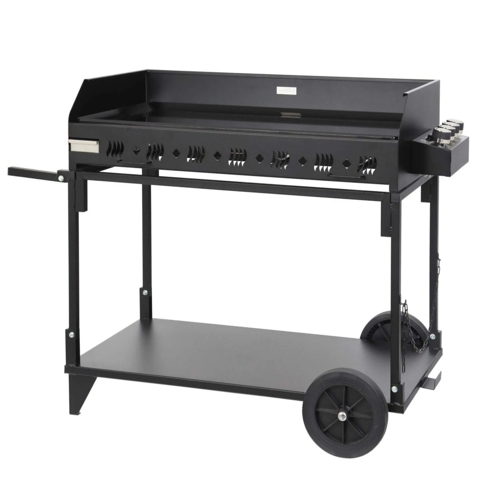 LE MARQUIER Plancha gaz Exception Pakita sur chariot