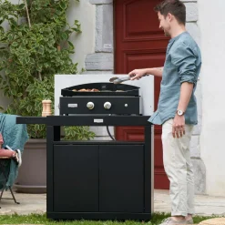LE MARQUIER Plancha Gaz Pure 260 en Acier Noir