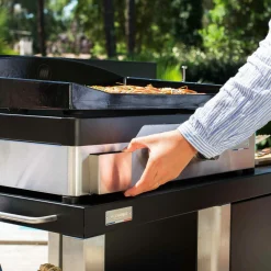 LE MARQUIER Plancha Signature Allure 260 Duo en Acier Noir et Inox