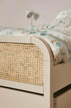 Lit avec tiroir de rangement en option Sam - Beige