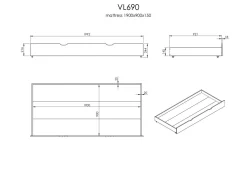 Lit gigogne avec tiroirs Tom - Blanc
