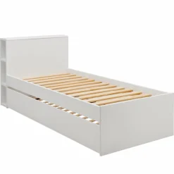 Lit gigogne bois massif Sebastian - Blanc