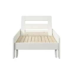 Lit mezzanine + fauteuil extensible Tim - Blanc