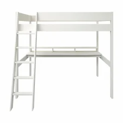 Lit mezzanine avec bureau Timon - Blanc