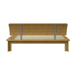 Lit rangement bois massif Tania - 160 x 200 cm