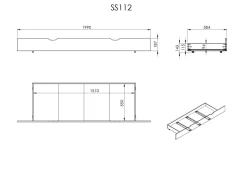 Lit rangement Théo - Miel - 160 x 200 cm