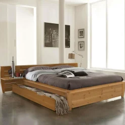 Lit rangement Théo - Miel - 140 x 190 cm