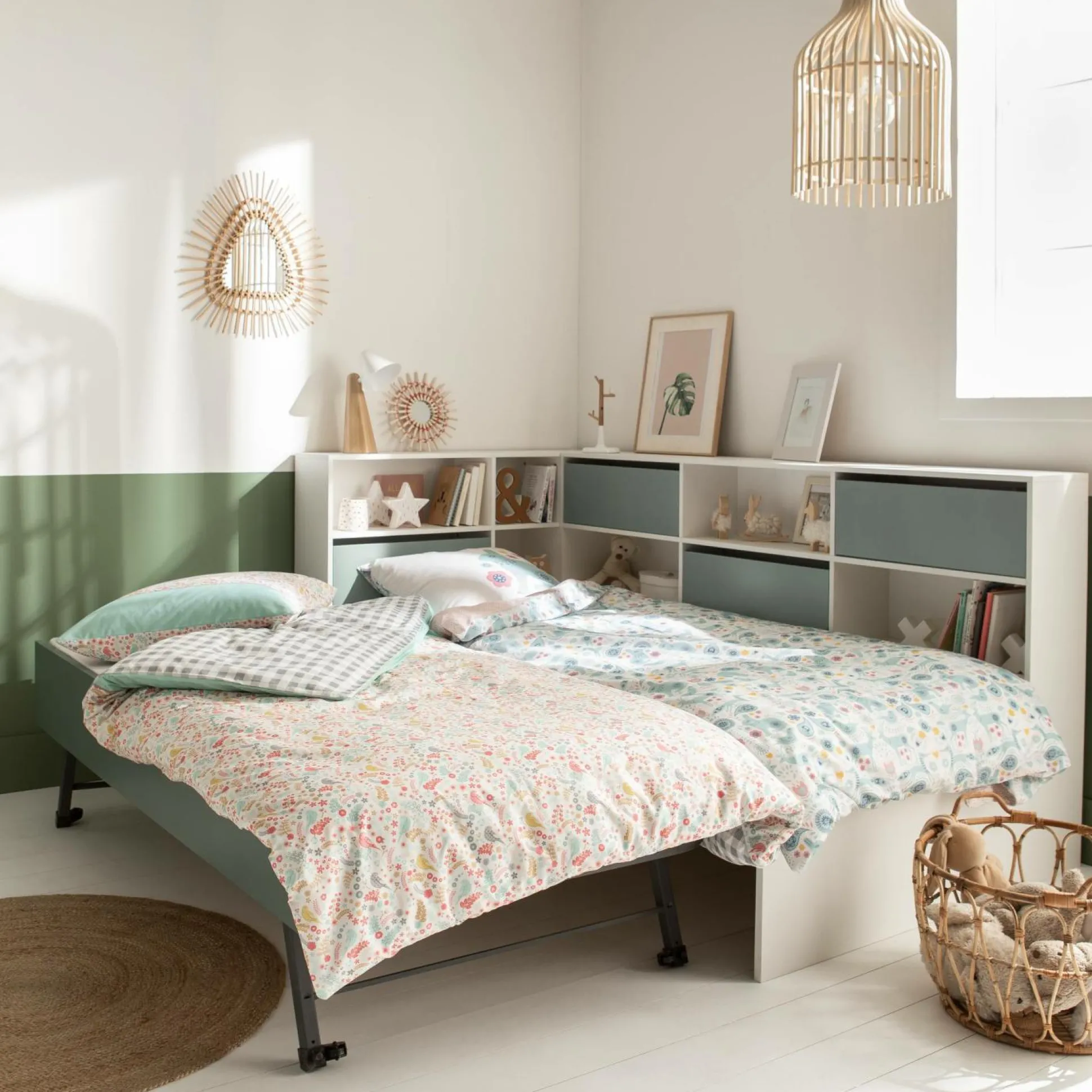 Lit Séraphin - Blanc/Vert