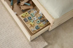 Lits superposés gigognes 2 tiroirs bois massif Everest