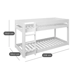 Lits superposés Tobias - Blanc