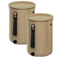 Lot de 2 composteurs interieur Bokashi Organko - Capuccino