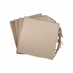 Lot de 4 Galettes de Chaises de Jardin Recyclé Heva - Sable