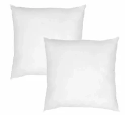 Lot de 2 oreillers plats recyclés Pacôme, CAMIF - 65 x 65 cm