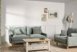 Lot de 2 rideaux coton Angélique - Vert - 135 x 260 cm