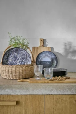 MARIA PT TERRACOTA Lot de 6 Assiettes plates Canelé Anadia