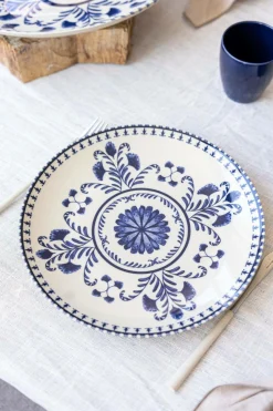 MARIA PT TERRACOTA Lot de 6 Assiettes plates Vila Flore