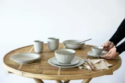 MARIA PT TERRACOTA Lot de 6 Coupelles Canelada