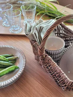 MARIA PT TERRACOTA Lot de 6 Coupelles Canelada