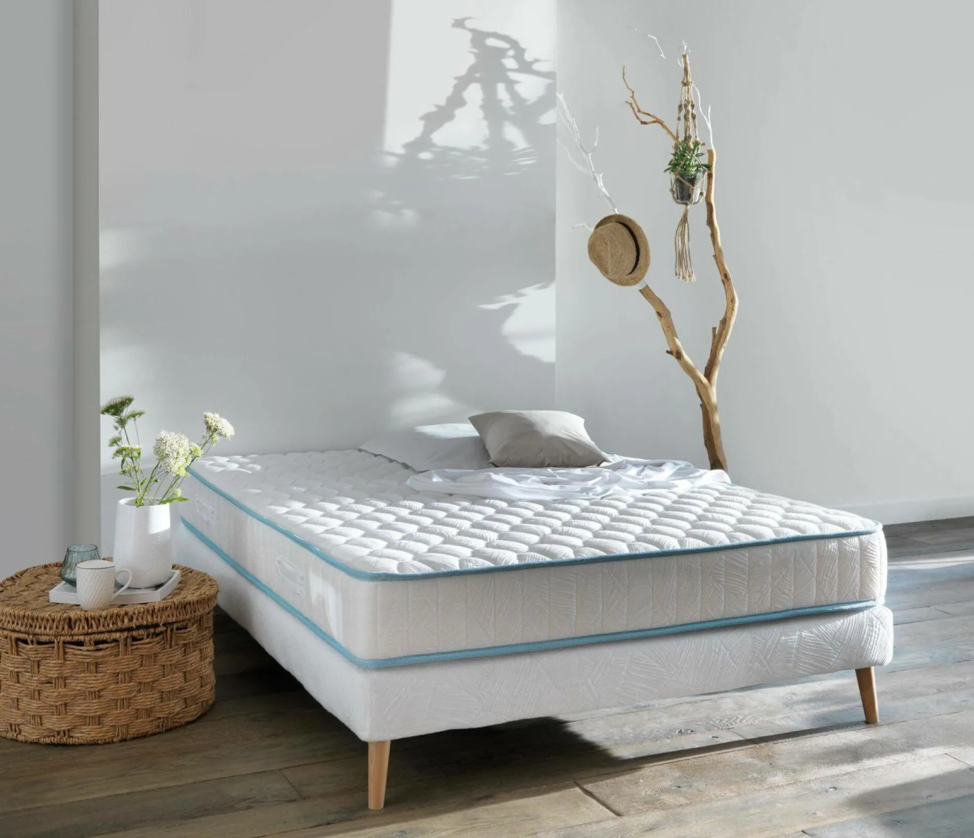 Matelas mousse 21 cm Zohra et Raphaël - 90 x 190 cm
