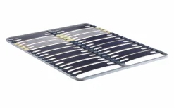 MERINOS Sommier cadre métal à lattes 3 zones 4 cm - 140 x 190 cm