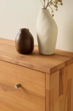 Meuble à chaussures bois massif 3 tiroirs Cyriel - Hêtre Massif