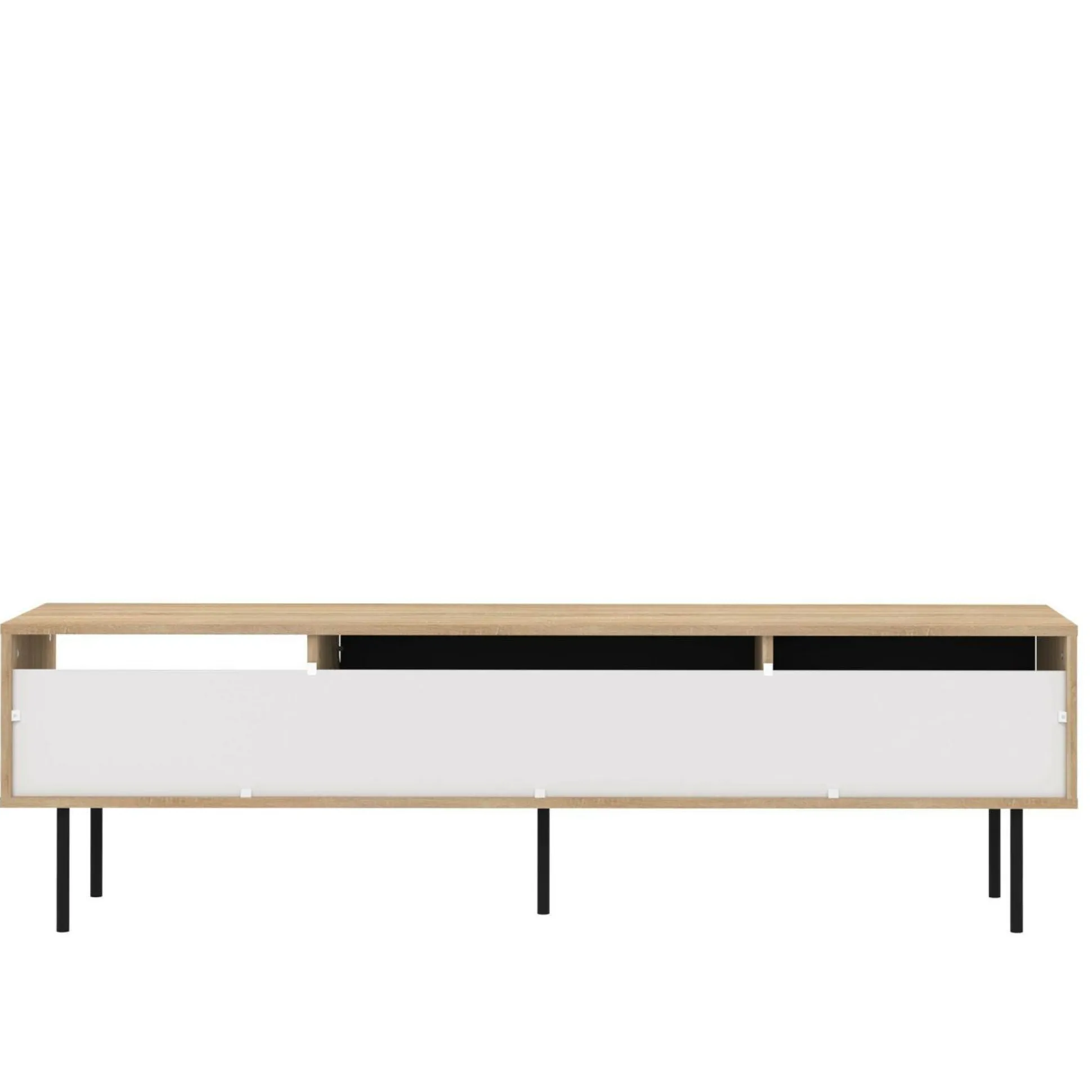 Meuble TV Ampère - Chêne/Noir