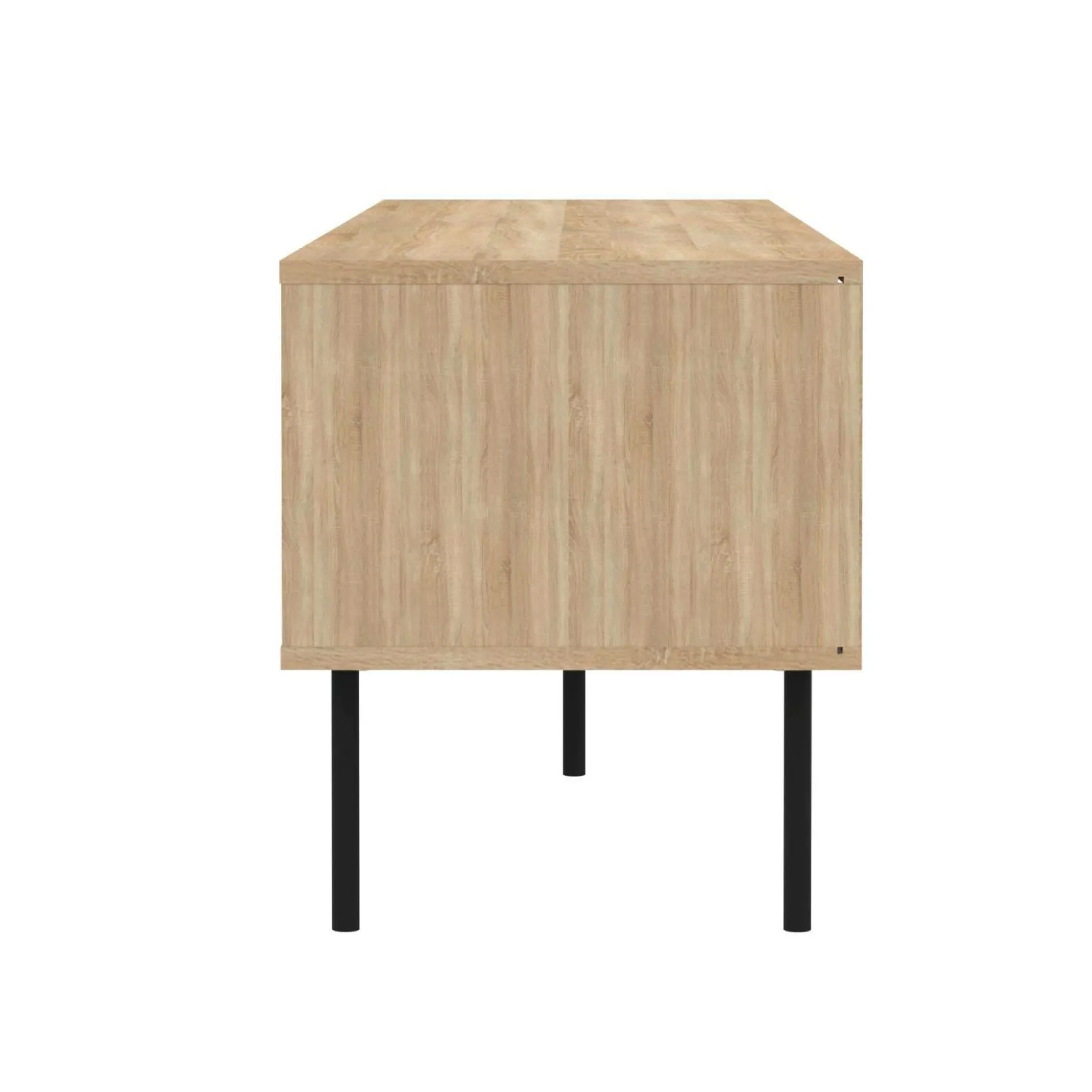 Meuble TV Ampère - Chêne/Noir