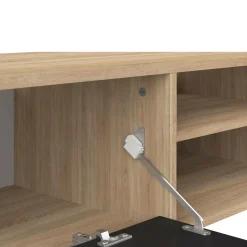 Meuble TV Ampère - Chêne/Noir