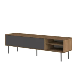 Meuble TV Ampère - Noyer/Gris