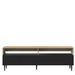 Meuble TV Horizon - Chêne/Noir
