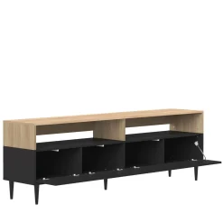 Meuble TV Horizon - Chêne/Noir