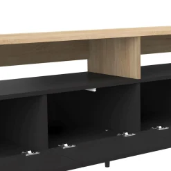 Meuble TV Horizon - Chêne/Noir