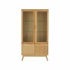 Meuble vitrine 4 portes bois Adèle