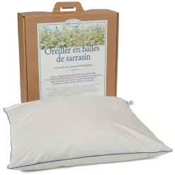 MILLE OREILLERS Oreiller ferme en sarrasin biologique - 60 x 60 cm