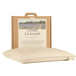 MILLE OREILLERS Oreiller ferme à la lavande biologique - 50 x 70 cm