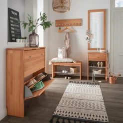 Miroir en hêtre massif Cyriel