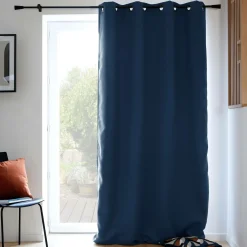 MOONDREAM Rideau 3 en 1 phonique thermique occultant Marius - Bleu Ardoise