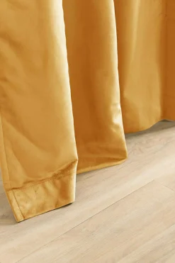 MOONDREAM Rideau velours 3 en 1 phonique thermique occultant Marilou - Ocre