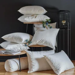 Oreiller moelleux en duvet et percale biologique Cléo - Moelleux - 65 x 65 cm