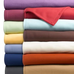 OURSON Couverture maille polaire Thermotec - Ecru - 100 x 150 cm