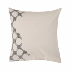 Parure de lit coton lin Grand hôtel - Galuchat/Carbone - 240 x 220 cm