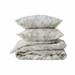 Parure de lit coton lin Plantain - Gris souris/Ecru - 240 x 220 cm