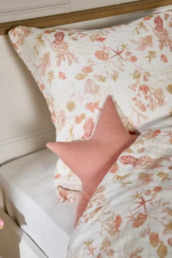 Parure de lit enfant gaze de coton Chansons d'eaux douces - Rouge - 140 x 200 cm