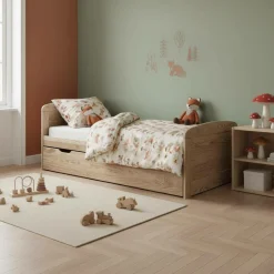 Parure de lit enfant gaze de coton Promenons nous dans les bois - 140 x 200 cm