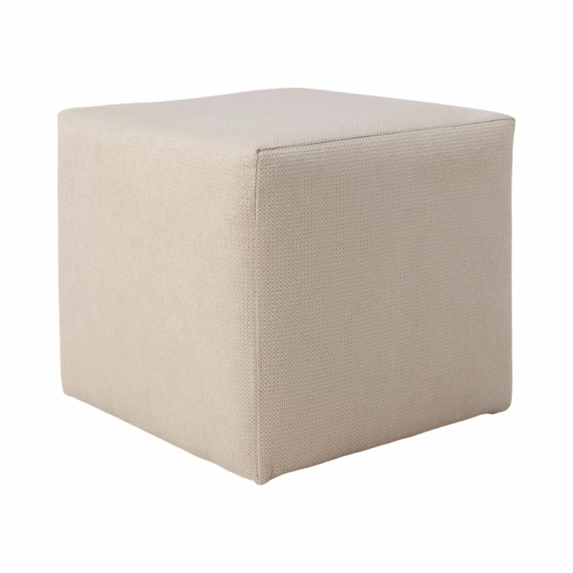 Petit pouf tissu Otis - Crème