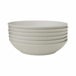 PILLIVUYT Lot de 6 Assiettes creuses Plissé