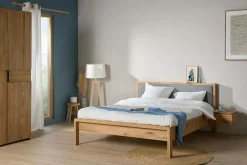 Plaid coton à franges Emilien - Bleu Gris - 130 x 170 cm