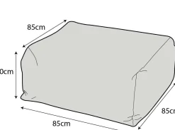 Pouf d'Extérieur Recyclé Heva - Vert Fougère