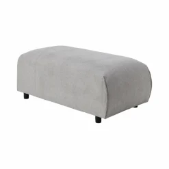 Pouf pour canapé modulable tissu Solal - Gris
